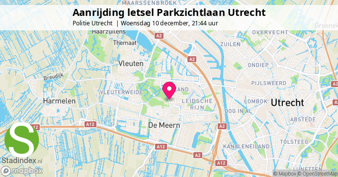 Aanrijding letsel Parkzichtlaan Utrecht