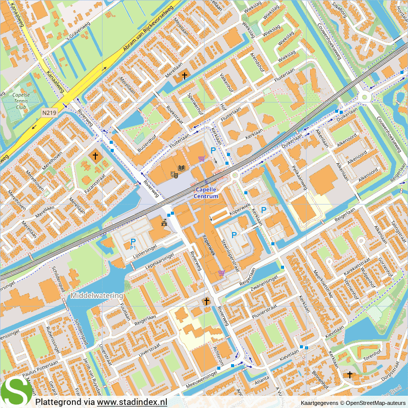 Plattegrond Capelle aan den IJssel Centrum